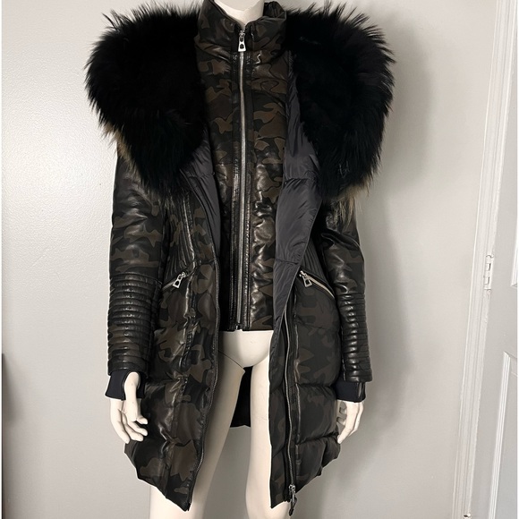 Rudsak SIA Leather jacket with Fur lined hood - Picture 5 of 17
